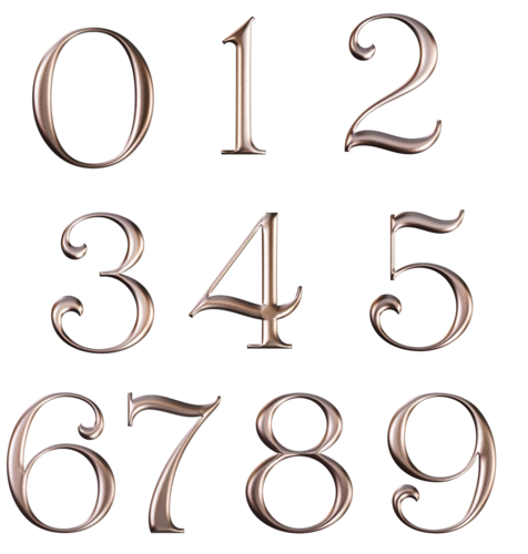 艺术数字字体图片大全